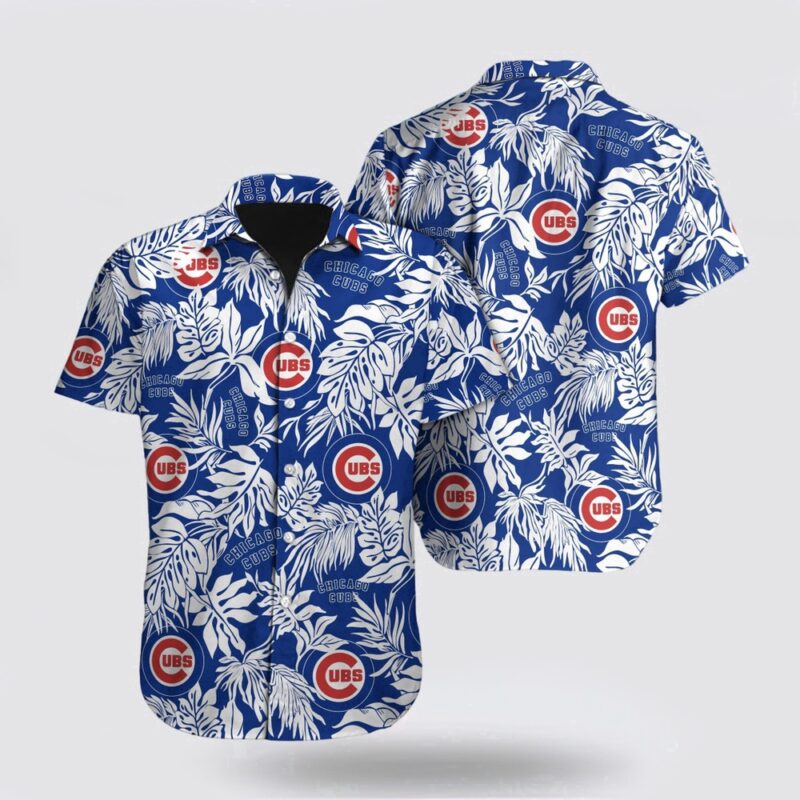 MLB Chicago Cubs Hawaiian Shirt Tropical Pattern For Fan MLB