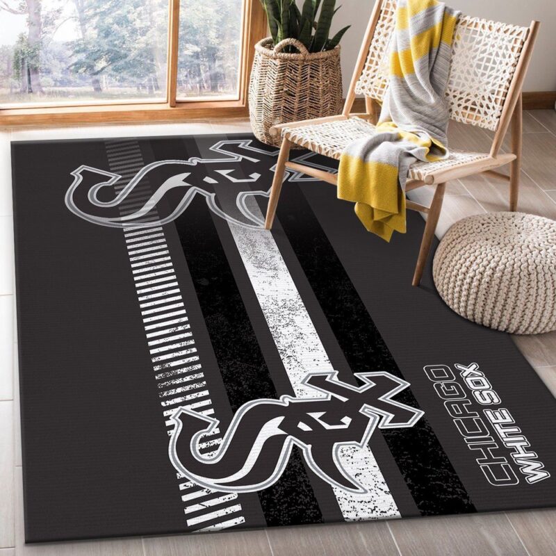MLB Chicago White Sox Area Rug Custom Size And Printing