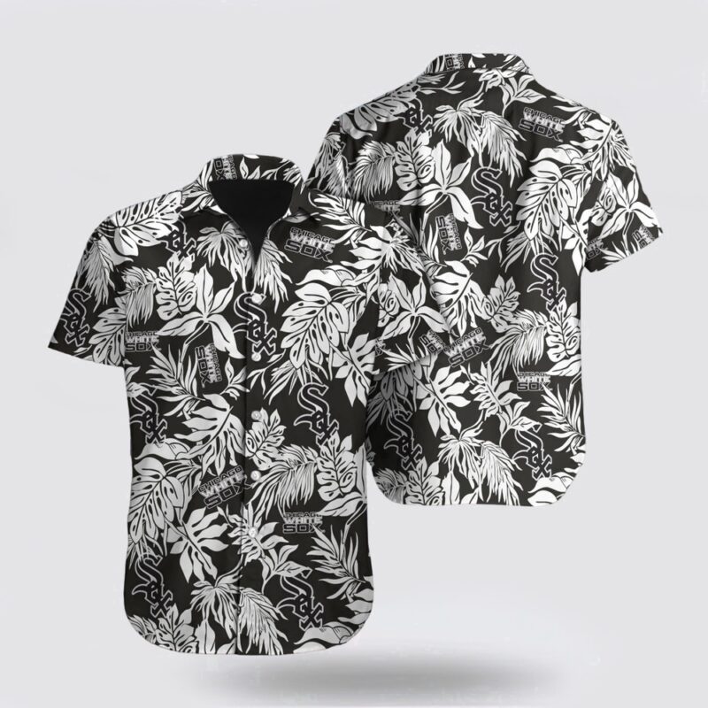 MLB Chicago White Sox Hawaiian Shirt Palm Leaf Pattern For Fan MLB