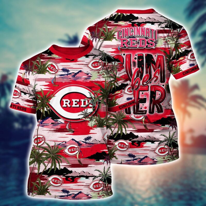 MLB Cincinnati Reds 3D T-Shirt Aloha Grand Slam For Fans Sports