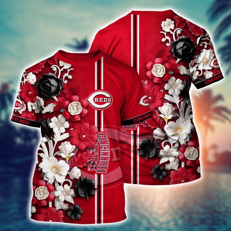 MLB Cincinnati Reds 3D T-Shirt Aloha Harmony For Fans Sports