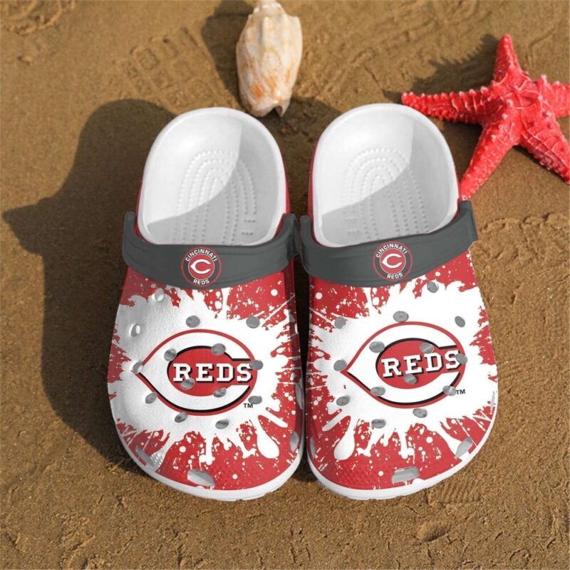 MLB Cincinnati Reds Crocs Rubber Crocs Clog Shoescrocband Clogs For Fan Baseball