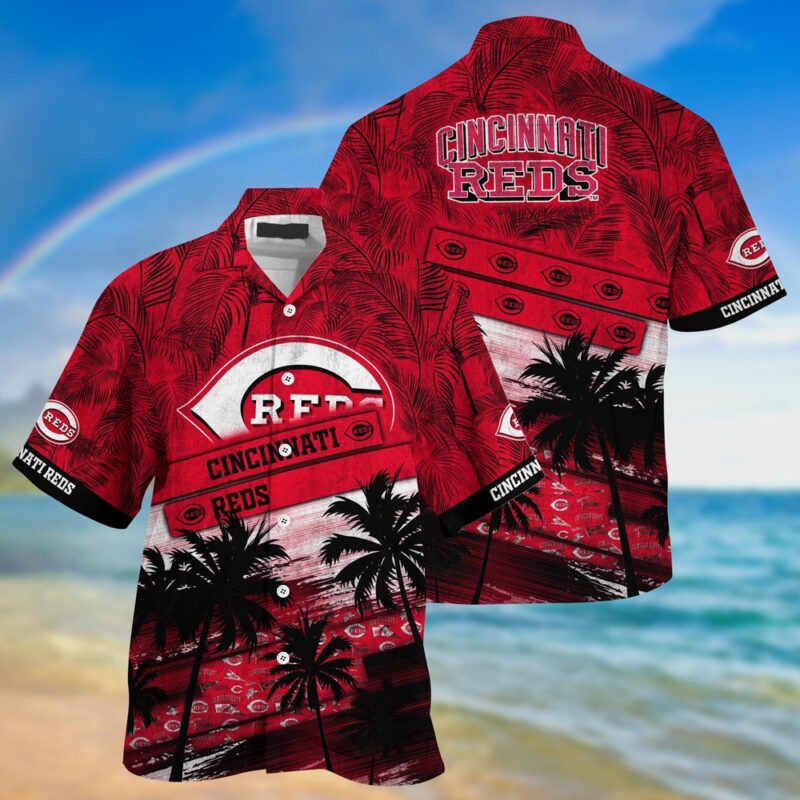 MLB Cincinnati Reds Hawaiian Shirt Palm Tree Pattern For Fans Sports