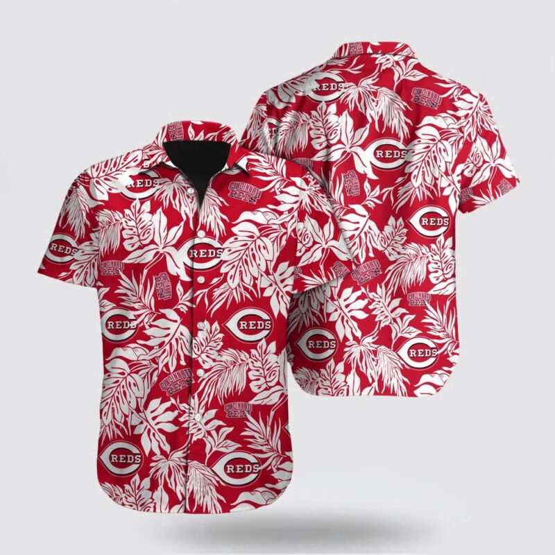 MLB Cincinnati Reds Hawaiian Shirt Tropical Pattern For Fan MLB