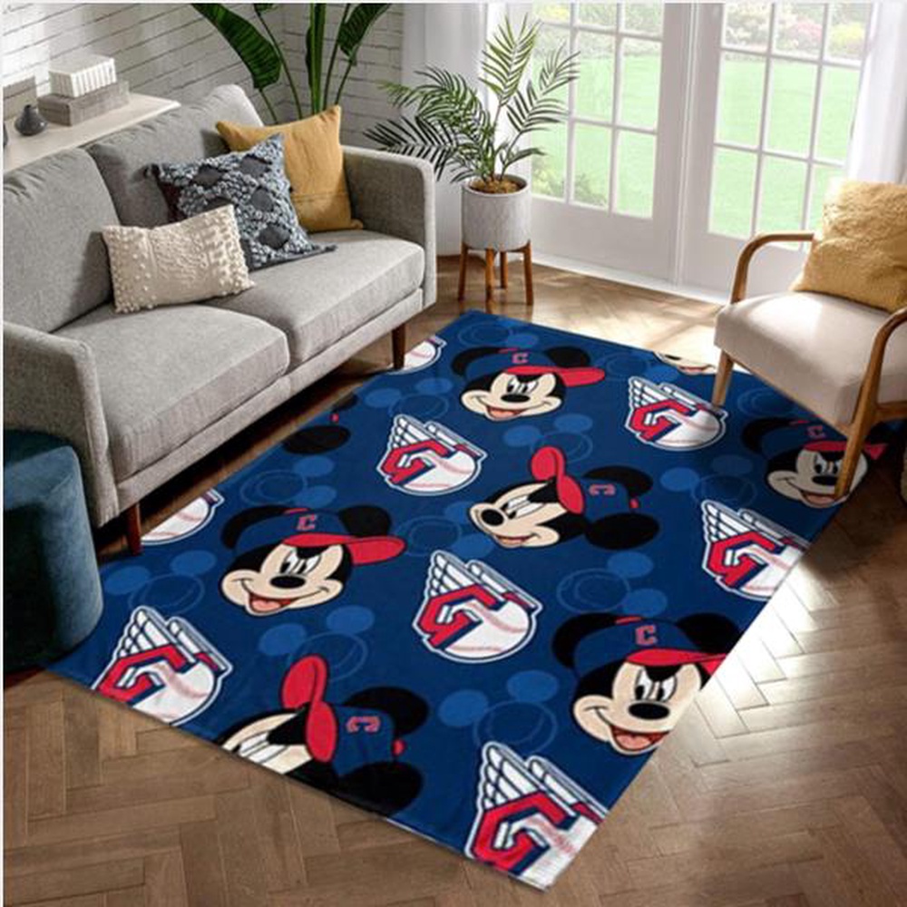 Cleveland Guardians Area Rug Mickey Christmas Gift US Decor