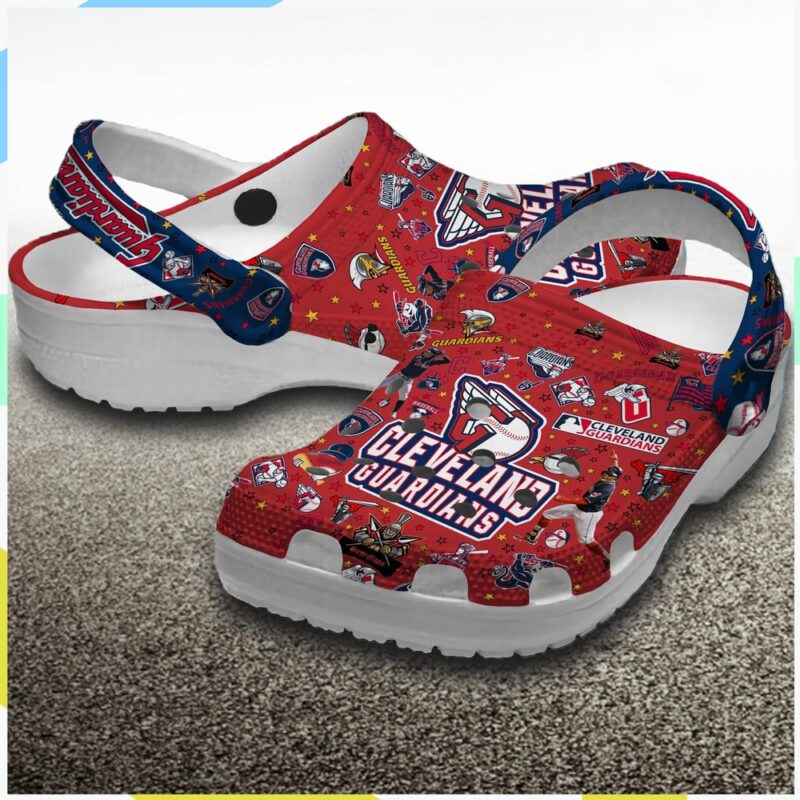 MLB Cleveland Guardians Crocs Guardians Shoes For Men Women And Kids
