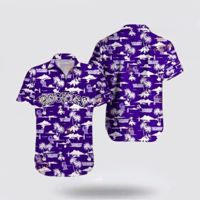 MLB Colorado Rockies Hawaiian Shirt Surf In Style With Cool Beach Outfits For Fans