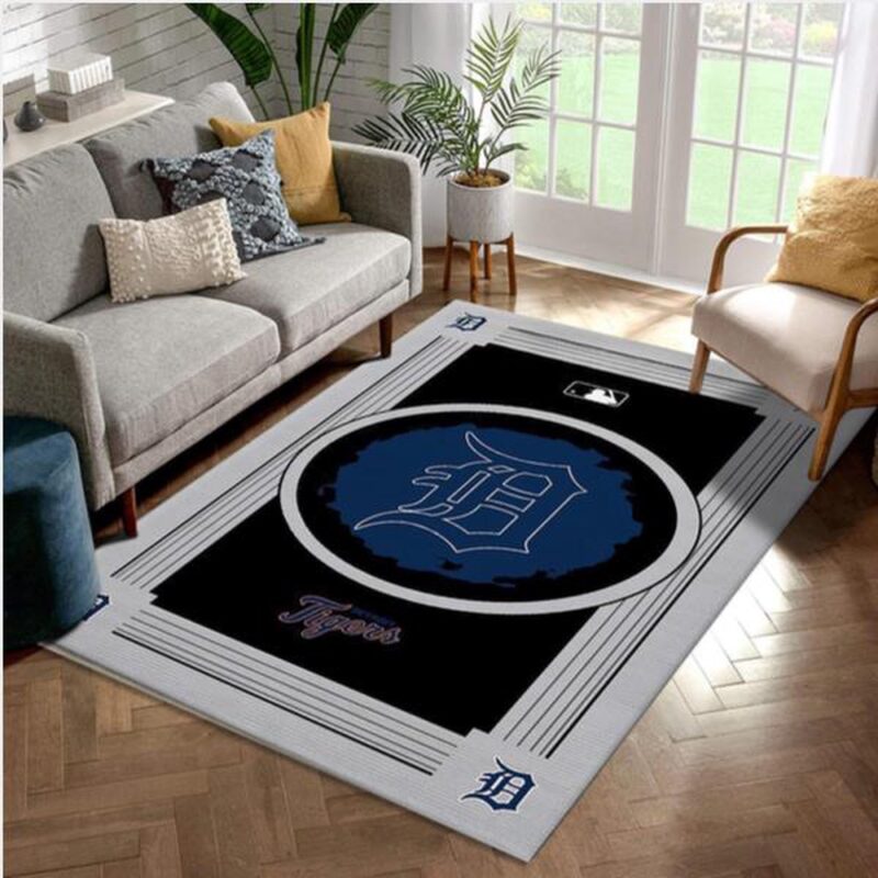 MLB Detroit Tigers Area Rug Logo Style Carpet Floor Decor The Us Decor