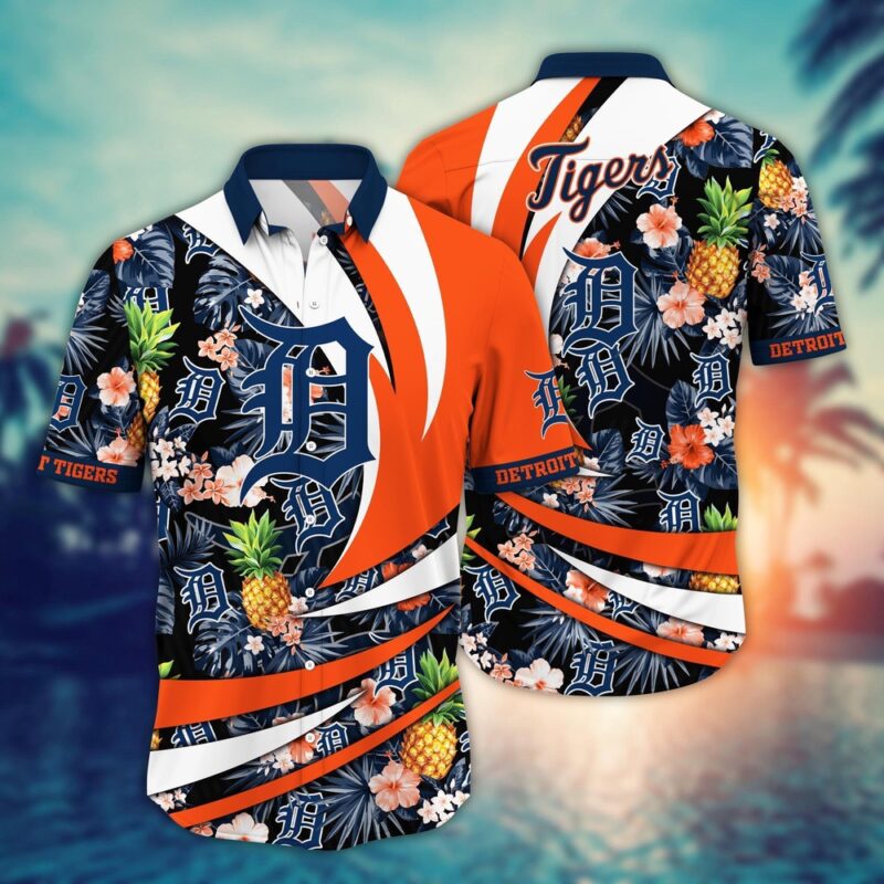 MLB Detroit Tigers Hawaiian Shirt Flower Bloom In Glory For Fans
