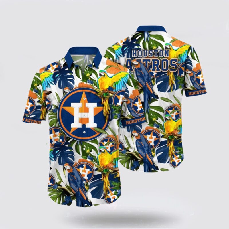 MLB Houston Astros Hawaiian Shirt Get Ahead Of The Fashion Wave With The Coastal Fashion Collection For Fans
