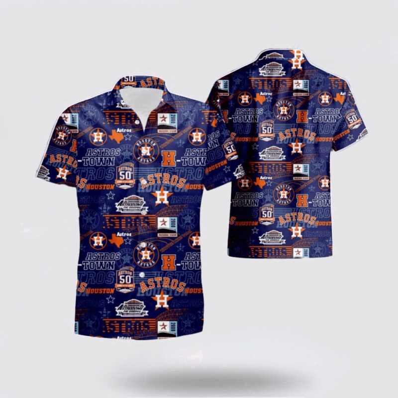 MLB Houston Astros Hawaiian Shirt Immerse Yourself In The Sea Breeze For Fans