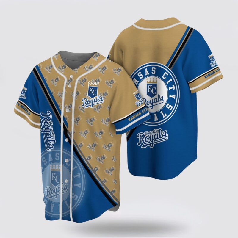 MLB Kansas City Royals Baseball Jersey Straightforward Design For Fans Jersey