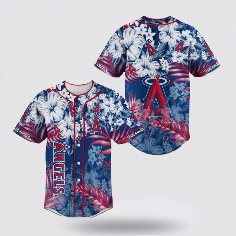 MLB Los Angeles Angels Baseball Jersey Flower For Fans Jersey