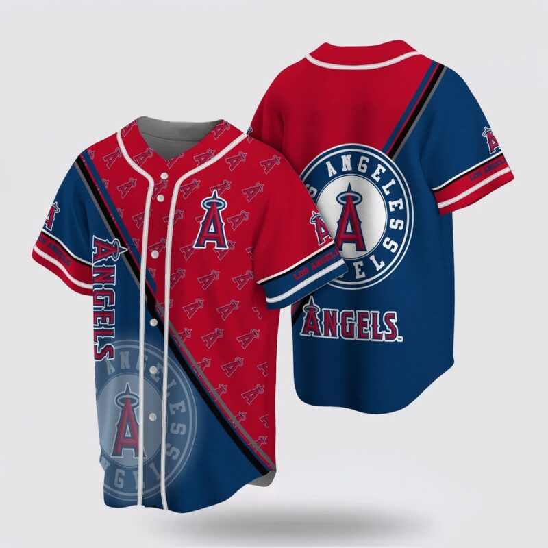 MLB Los Angeles Angels Baseball Jersey Straightforward Design For Fans Jersey