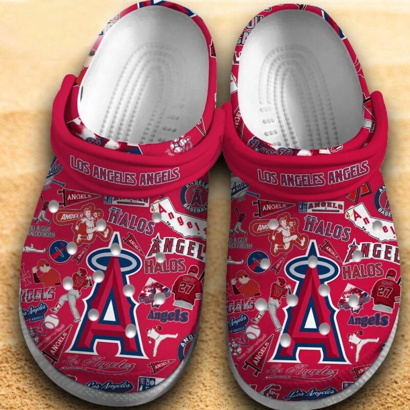 MLB Los Angeles Angels Baseball team Crocs Shoes Los Merch For Men Women And Kids