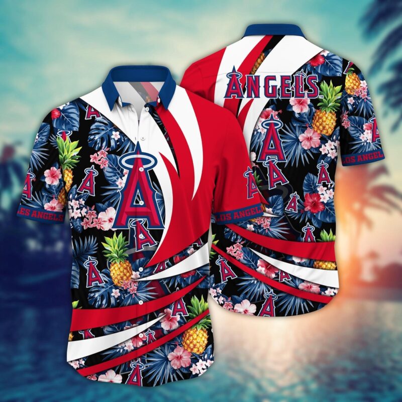 MLB Los Angeles Angels Hawaiian Shirt Flower Bloom In Glory For Fans