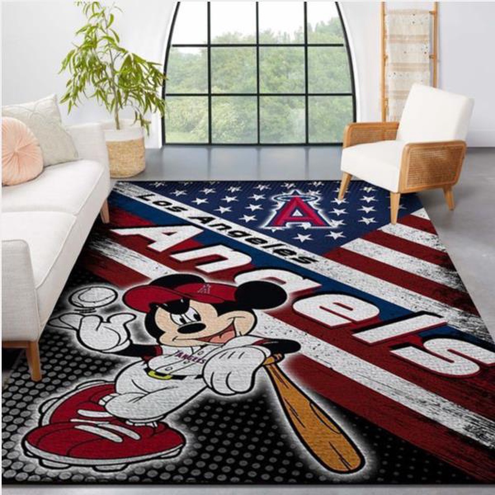 MLB Los Angeles Angels Logo Mickey Us Style Nice Gift Home Decor