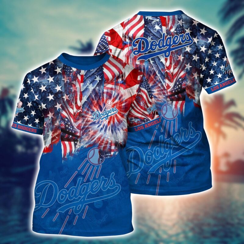 MLB Los Angeles Dodgers 3D T-Shirt Hawaiian Heatwave For Fans Sports