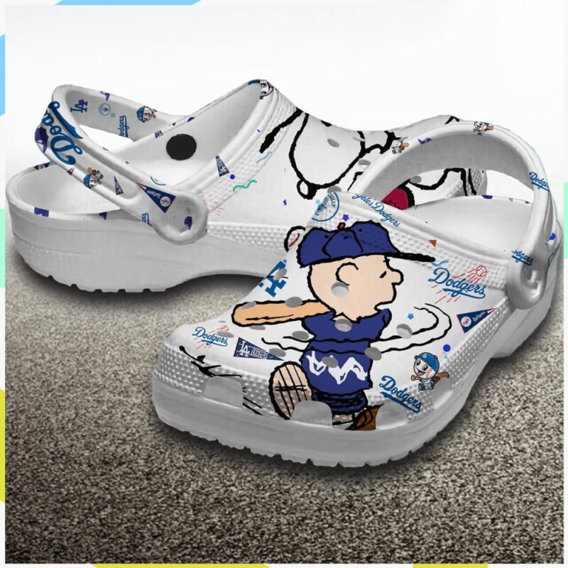 MLB Los Angeles Dodgers Crocs Snoopy Peanuts Dodgers Shoes For Men Women And Kids
