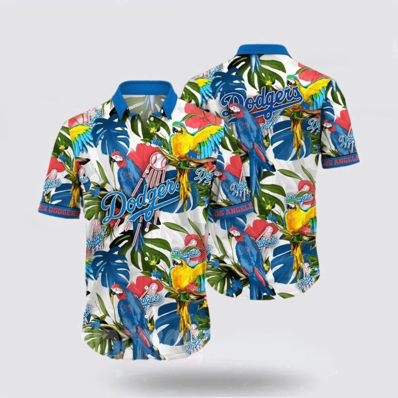 MLB Los Angeles Dodgers Hawaiian Shirt Turn The Beach Into A Catwalk With Stylish Coastal Outfits For Fans