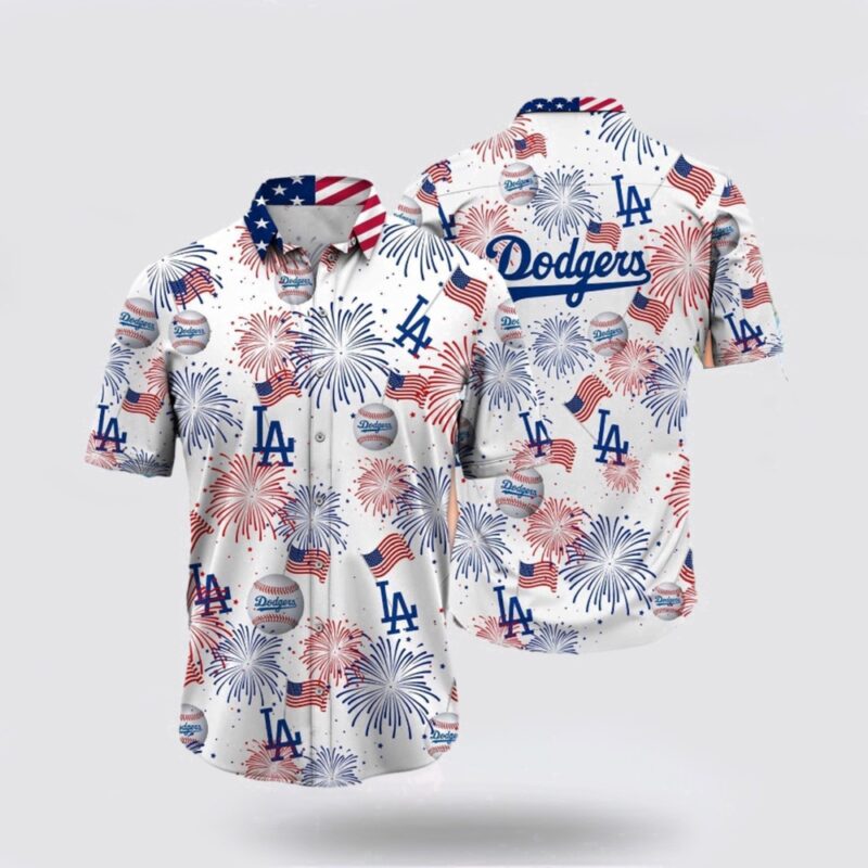 MLB Los Angeles Dodgers Hawaiian Shirt Welcome Summer Full Of Energy With Tropical Fashion Outfits For Fans