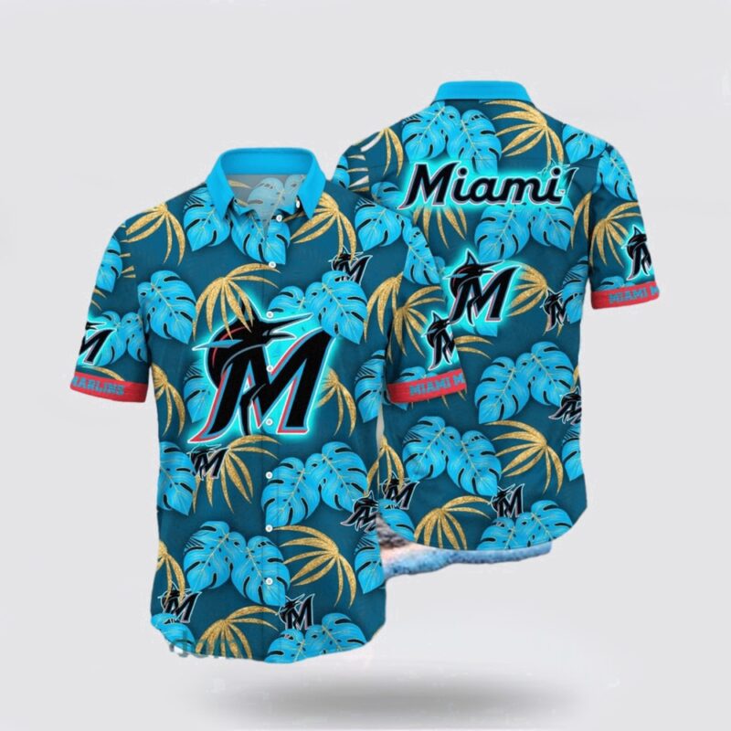 MLB Miami Marlins Hawaiian Shirt Chic Coastal Vibes Rock Your Summer With Stylish Outfits For Fans