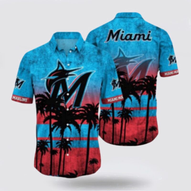 MLB Miami Marlins Hawaiian Shirt Surfing In Style With The Super Cool For Fans