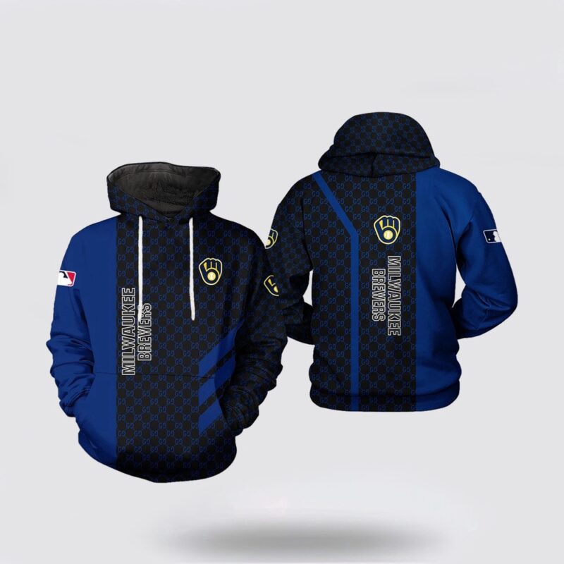 MLB Milwaukee Brewers 3D Hoodie Set Your Spirit Free For Fan MLB