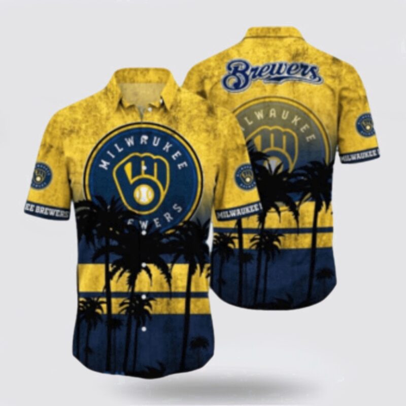 MLB Milwaukee Brewers Hawaiian Shirt Explore Ocean Vibes With Unique Tropical Fashion For Fans