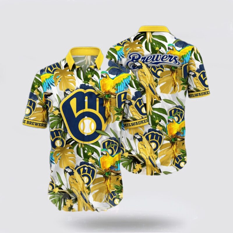 MLB Milwaukee Brewers Hawaiian Shirt Let Your Imagination Soar In Summer With Eye-Catching For Fans