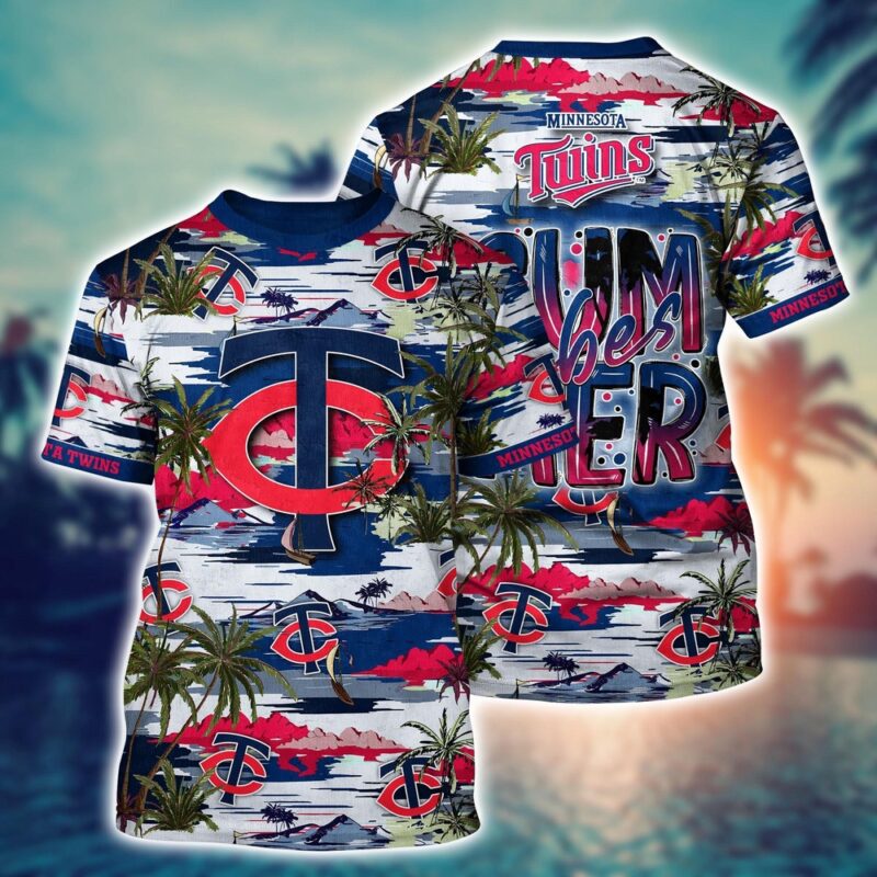 MLB Minnesota Twins 3D T-Shirt Aloha Grand Slam For Fans Sports