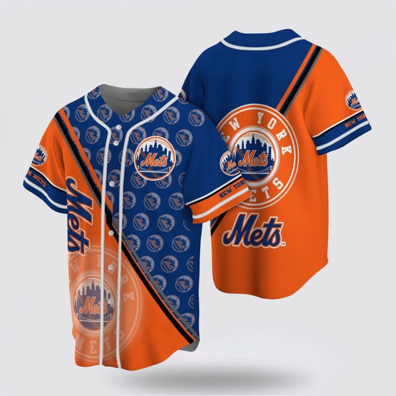 MLB New York Mets Baseball Jersey Simple Design For Fans Jersey