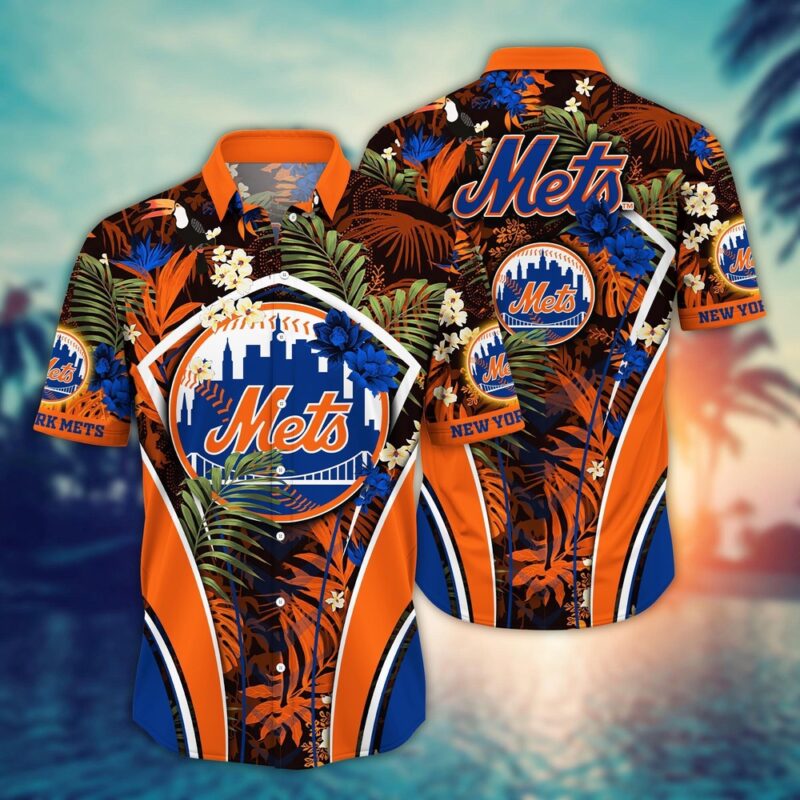 MLB New York Mets Hawaiian Shirt Flower Strike A Style Pose For Fans