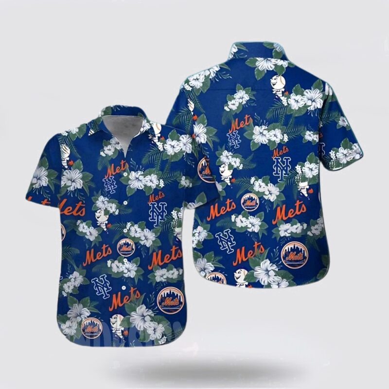 MLB New York Mets Hawaiian Shirt Free Your Spirit With Cool Coastal Fashion For Fans