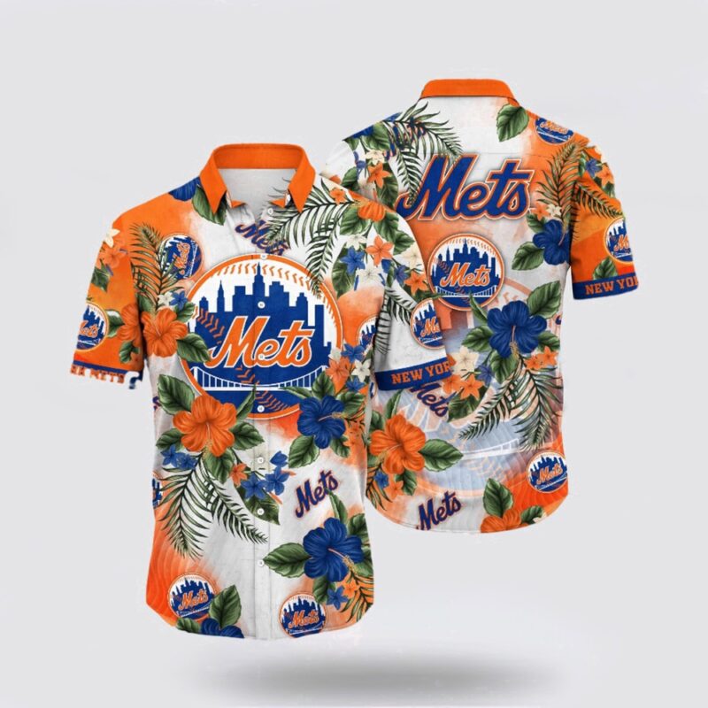 MLB New York Mets Hawaiian Shirt Get Ahead Of The Fashion Wave With The Coastal Fashion Collection For Fans