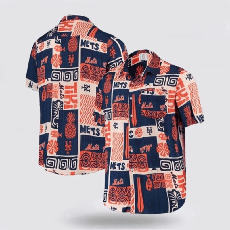 MLB New York Mets Hawaiian Shirt Immerse Yourself In The Sea Breeze For Fans