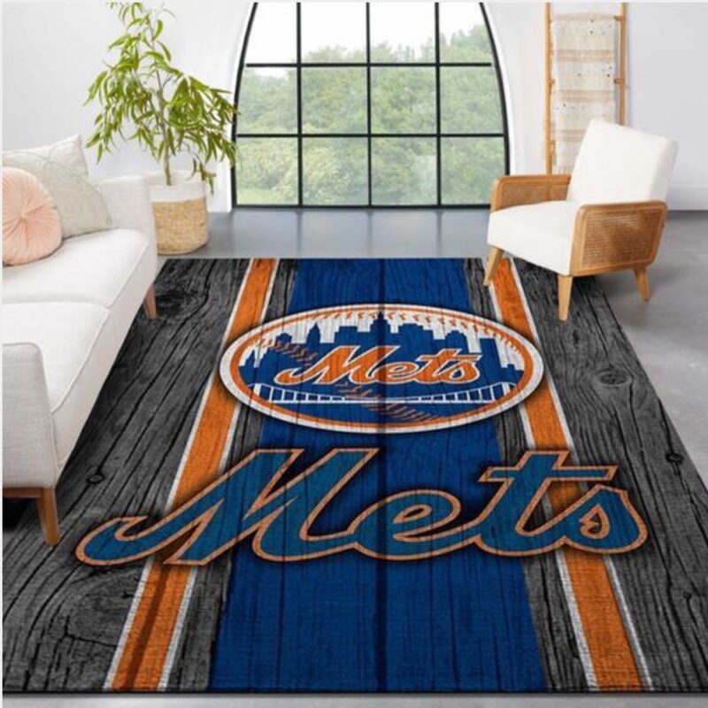 MLB New York Mets Logo Wooden Style Style Nice Gift Home Decor