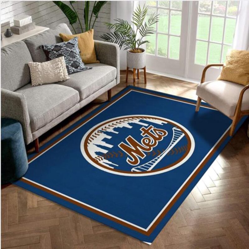 MLB New York Mets Rug Living Room Rug US Gift Decor