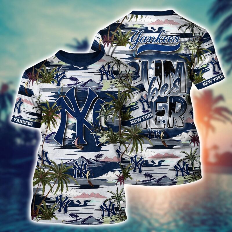MLB New York Yankees 3D T-Shirt Aloha Grand Slam For Fans Sports