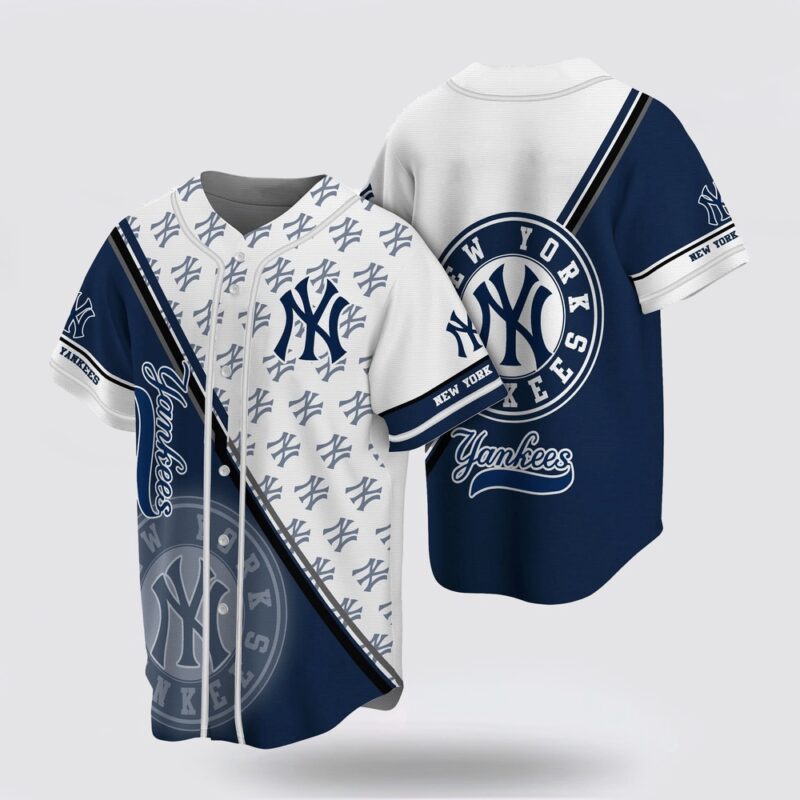 MLB New York Yankees Baseball Jersey With Simple Design For Fans Jersey