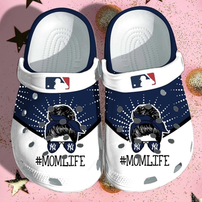 MLB New York Yankees Crocs Clog Mom Life Teams For Fan Baseball