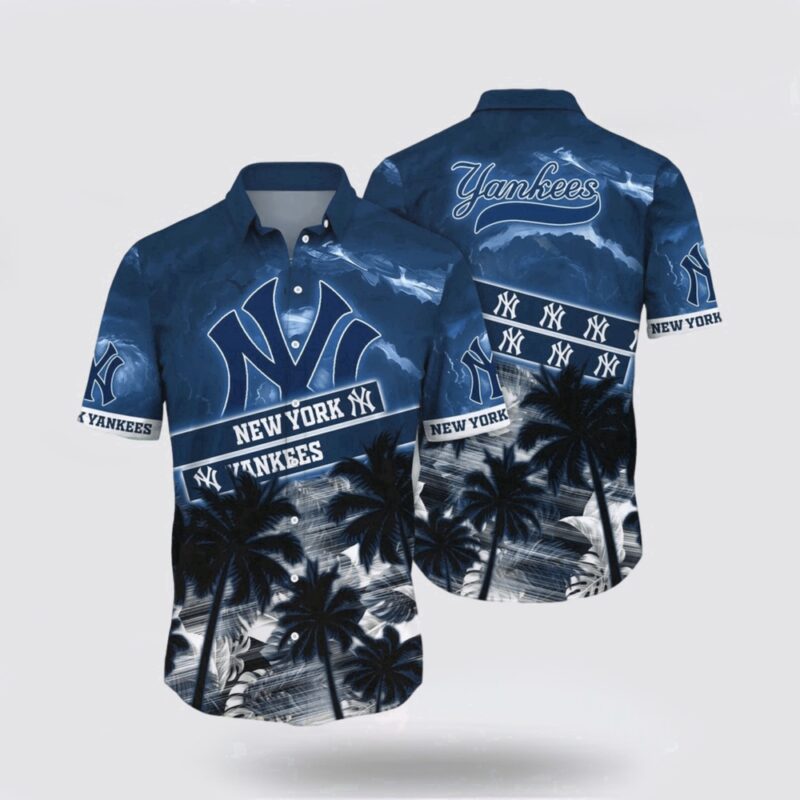 MLB New York Yankees Hawaiian Shirt Dive Into Tropical Style For Fans