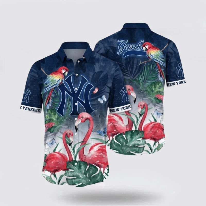 MLB New York Yankees Hawaiian Shirt Escape To Paradise Your Ultimate Tropical Fashion Experience For Fans