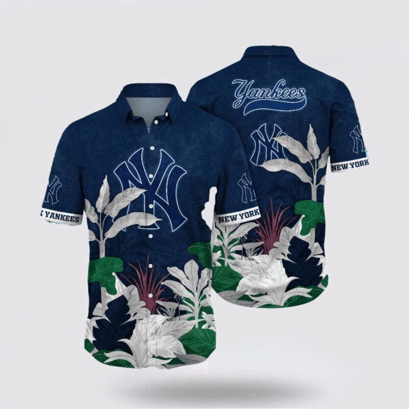 MLB New York Yankees Hawaiian Shirt Explore Ocean Vibes With Unique Tropical Fashion For Fans