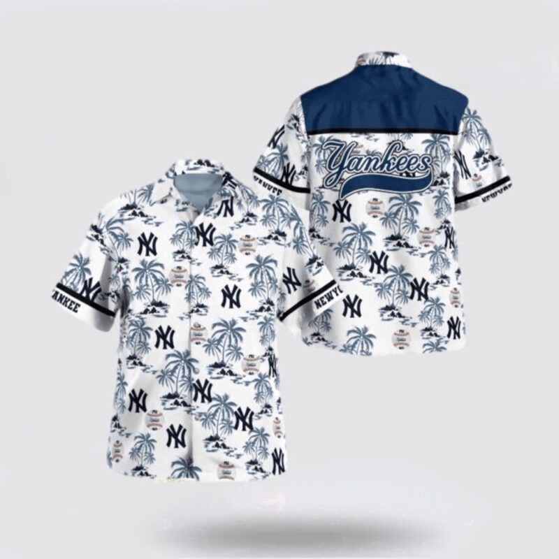 MLB New York Yankees Hawaiian Shirt Immerse Yourself In The Sea Breeze With Exotic Outfits For Fans