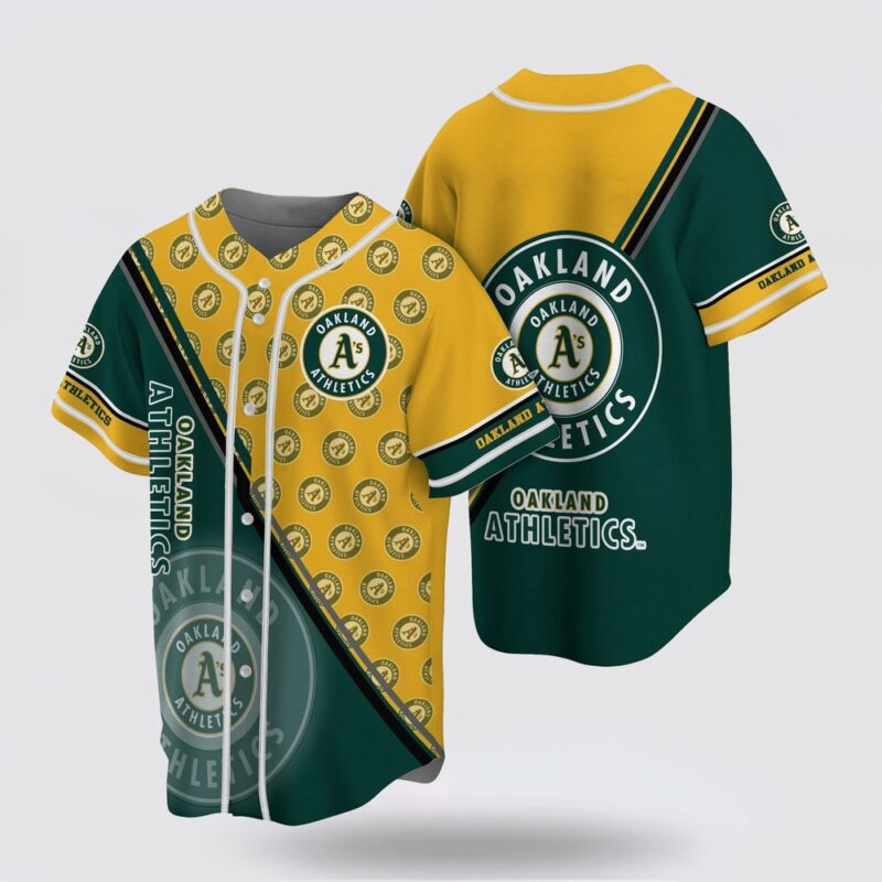 MLB Oakland Athletics Baseball Jersey Simple Design For Fans Jersey
