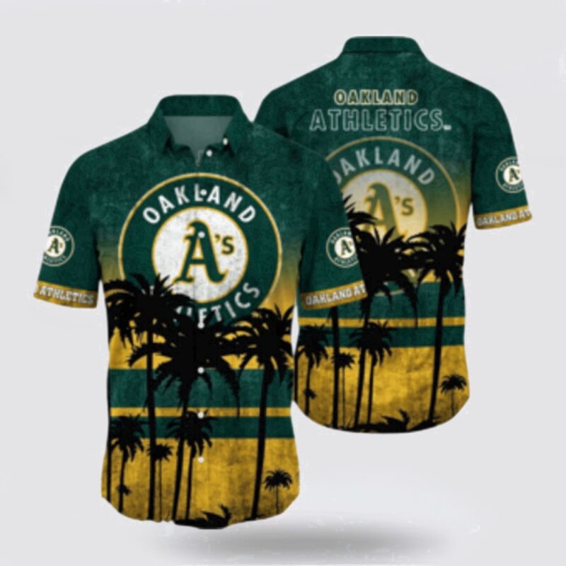 MLB Oakland Athletics Hawaiian Shirt Tropical Elegance Upgrade Your Wardrobe For Fans