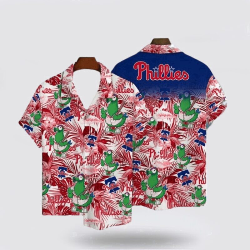 MLB Philadelphia Phillies Hawaiian Shirt Surfing In Style With The Super Cool For Fans