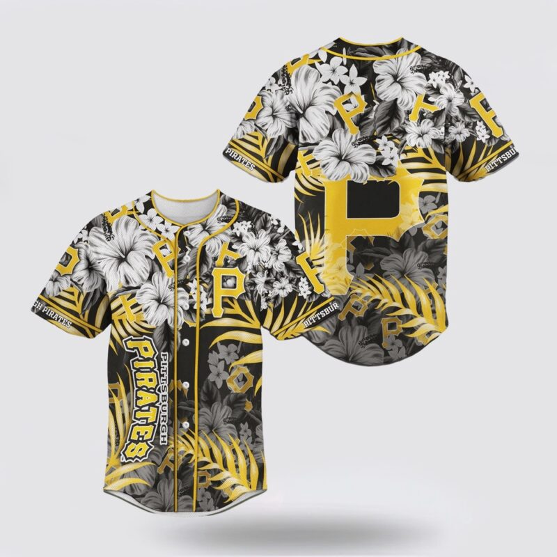 MLB Pittsburgh Pirates Baseball Jersey Flower For Fans Jersey