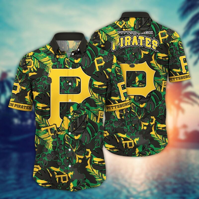 MLB Pittsburgh Pirates Hawaiian Shirt Flower Palm Tree Paradise For Fans
